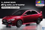 Aoshima 05089 - Mitsubishi CZ4A Lancer Evolution X Final Edition '15 (Red Metallic) Pre-Painted