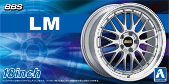 Aoshima 06942 - 1/24 BBS LM 18 inch Wheels and Tires Model Kit
