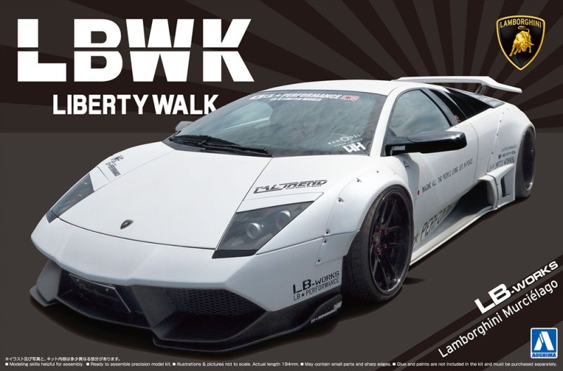 Aoshima 20216 - 1/24 LB Works Lamborghini Murcielago Limited 20 Ver.1 Liberty Walk #20
