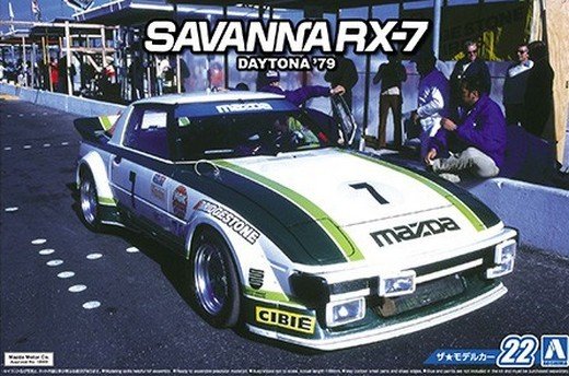Aoshima 05229 - 1/24 Mazda SA22C RX-7 Daytona \'79 The Model Car No.22