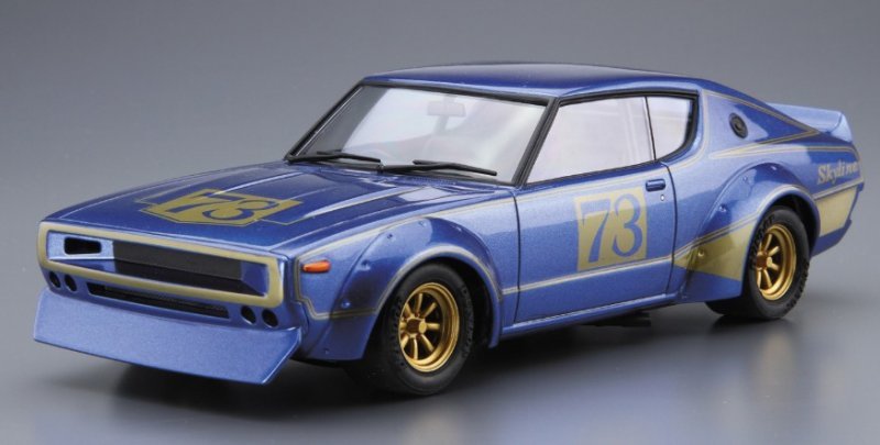 AOSHIMA The Model Car 15 Nissan Kpgc110 Skyline Ht2000 Gt-r 73 1/24 Scale JP for sale online 