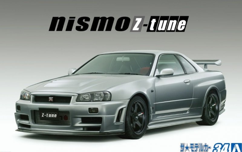 Aoshima 05831 - 1/24 Nismo BNR34 Skyline GT-R Z-tune 2004 The Model Car No.34