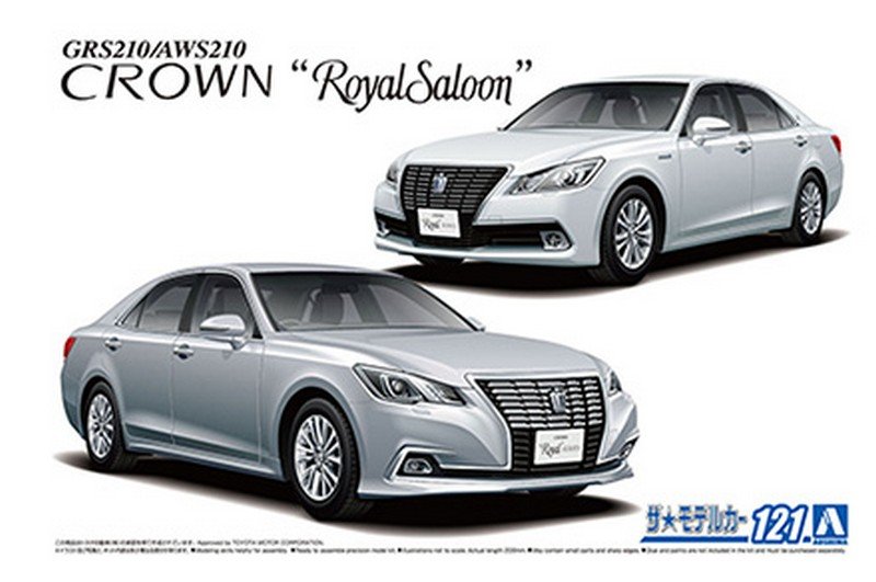 Aoshima 05952 - 1/24 Toyota GRS210/AWS210 Crown Royal Saloon \'15 The Model Car No.121