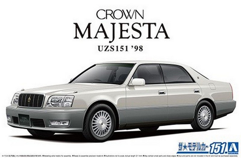 Aoshima 06219 - 1/24 Toyota UZS151 Crown Majesta C Type \'98 The Model Car #151