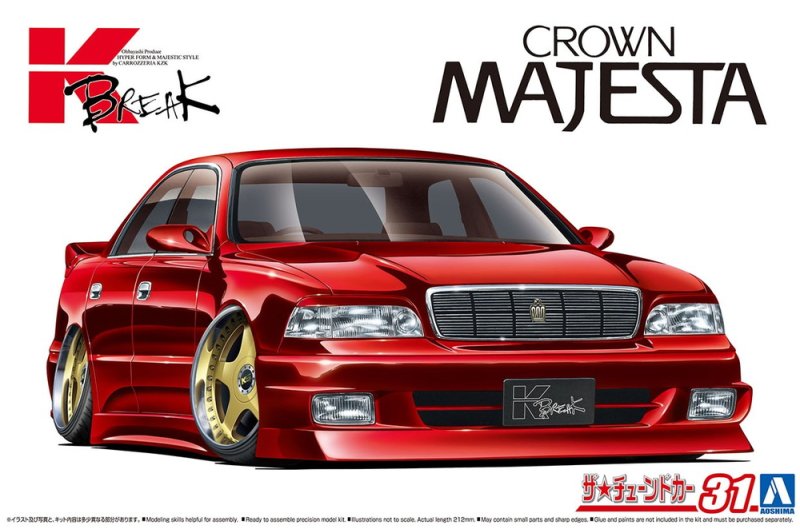 Aoshima 06309 - 1/24 K-Break Toyota UZS141 Majesta \'91 The Tuned Car #31