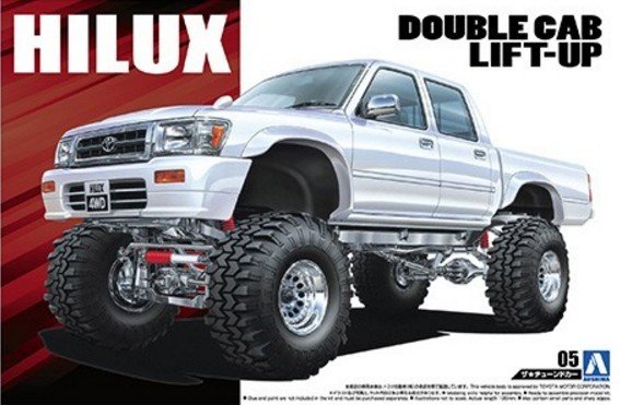Aoshima 05097 - 1/24 LN107 Hilux Pick-up Double Cab Lift Up \'94 The Tuned Car No.5