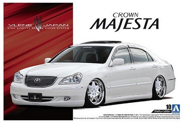 Aoshima 05236 - 1/24 10 Vlene UZS186 Crown Majesta 2004 (Toyota) The Tuned Car No.10