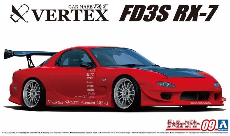 Aoshima 05839 - 1/24 Mazda Vertex FD3S RX-7 \'99 The Tuned Car #9