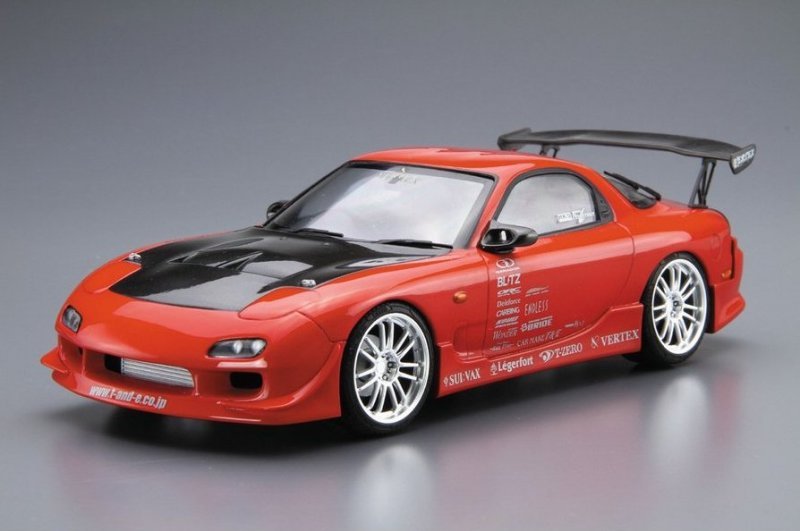Aoshima 1/24 Scale The Tuned Car Model Kit Mazda Vertex Aero RX-7