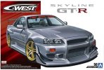 Aoshima 05542 - 1/24 C-West BNR34 Nissan Skyline GT-R 02 The Tuned Car No.50