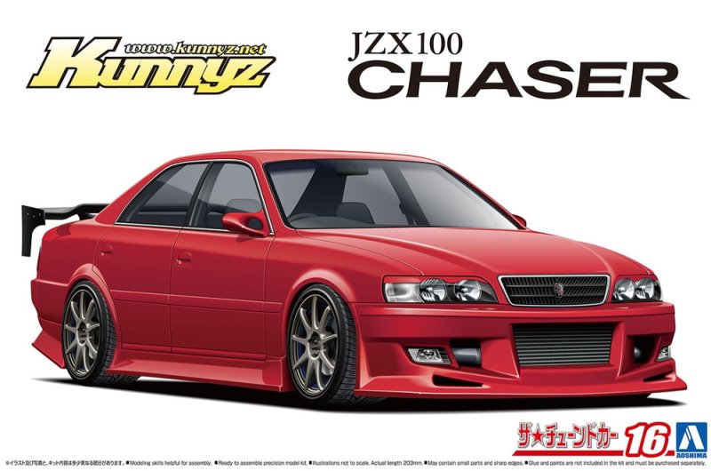 Aoshima 06928 - 1/24 Kunny'z JZX100 Chaser Tourer V '98 The Tuned Car No.16