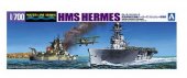 Aoshima 05102 - 1/700 HMS Hermes British Aircraft Carrier