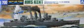 Aoshima 05673 - 1/700 HMS Kent British Heavy Cruiser No.811