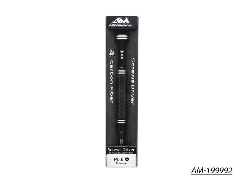 Arrowmax AM Carbon Screwdriver 3D Tip P0.8 Five-star AM-199992