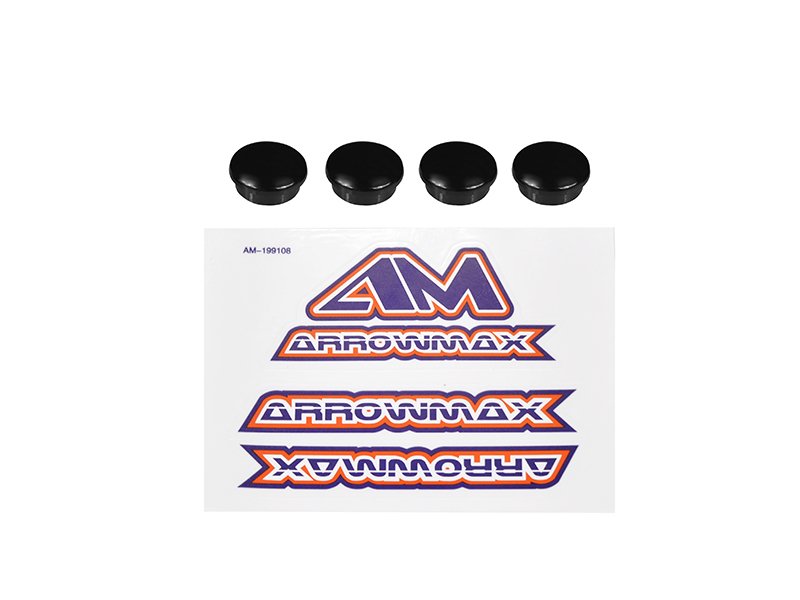 Arrowmax AM-499007 18mm Lexan End Cap For Honeycomb Tool - Black (4)