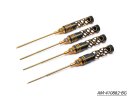 Arrowmax AM-410882-BG Allen Wrench Set .050.063.078.093 X 120mm - 4-Teilig. Black Golden