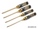 Arrowmax Phillips Screwdriver Set 3.5, 4.0, 5.0 & 5.8 X 120mm - 4-Teilig. Black Golden