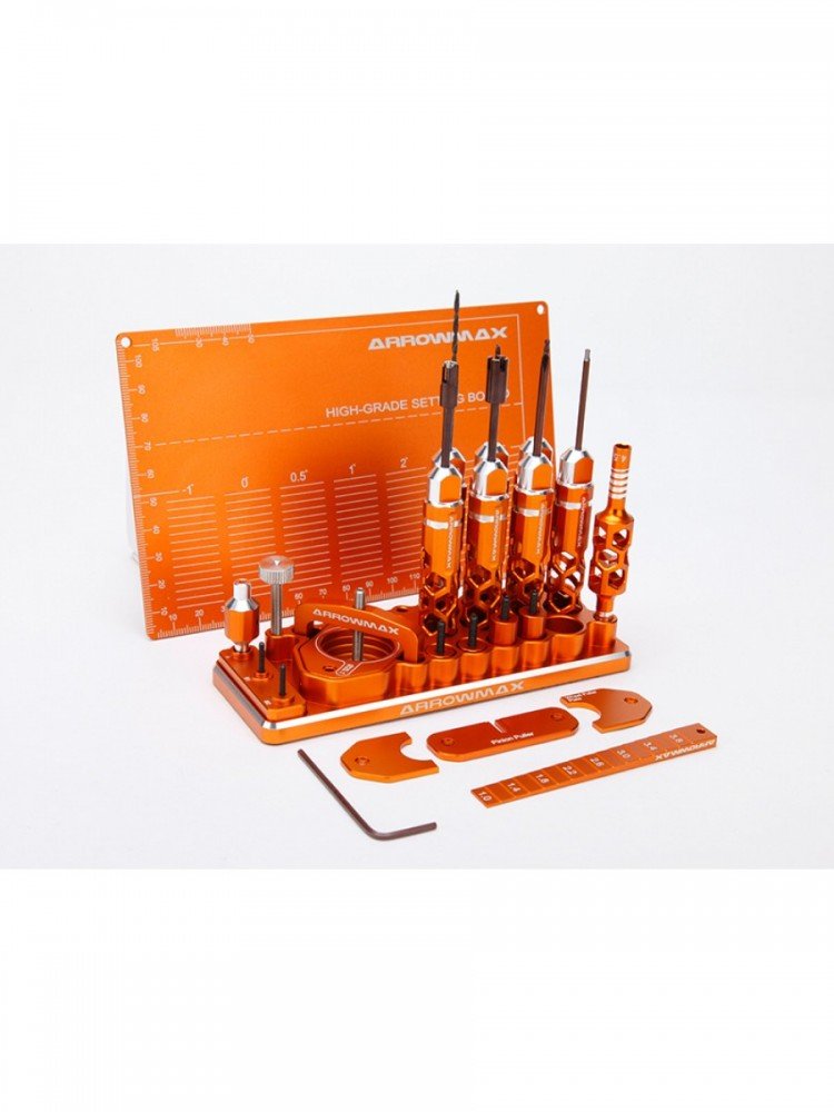 Arrowmax AM-220010-O AM Special Toolset For 1/32 Mini 4WD (Orange)