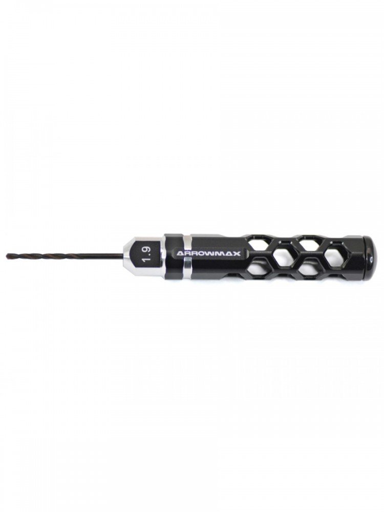 Arrowmax AM-220019-B Drill 1.9MM For 1/32 Mini 4WD (Black)