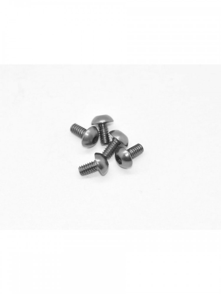 Arrowmax AM-14RH2004-G Aluminium Screw Allen Roundhead M2x4 Gray (7075) (5)