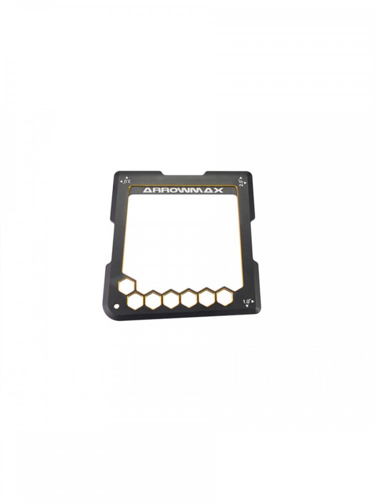 Arrowmax AM-171022 Quick Camber Gauge For 1/8th 1^0, 2^0, 3^0 Black Golden