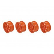 Arrowmax AM-042818 1/10 TC 5 Spoke Split Rims +3MM Offset Orange (4)