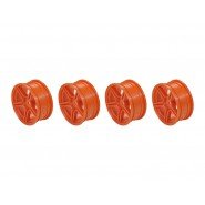 Arrowmax AM-042818 1/10 TC 5 Spoke Split Rims +3MM Offset Orange (4)