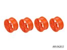 Arrowmax AM-042815 1/10 TC 5 Spoke Split Rims +0MM Offset Orange (4)