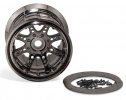 Axial AX8046 - Axial 8 Spoke Beadlock Wheels (Black Chrome) - 2pcs