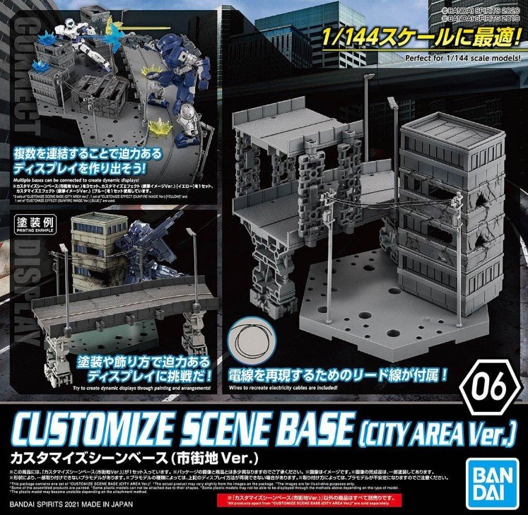 Bandai 5061330 - Customize Scene Base 06 (City Area Ver.) Fits 1/144