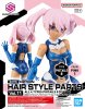 Bandai 5067689-PI - 30MS Option Hair Style Parts Vol.11 (Type Pigtails 8, Color Pink 1)