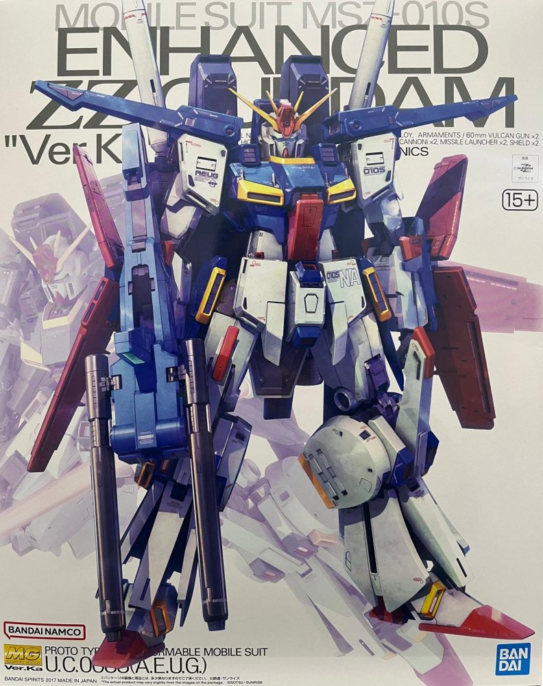 Bandai MG 1/100 MSZ-010S Enhanced ZZ Gundam Ver.Ka Master Grade