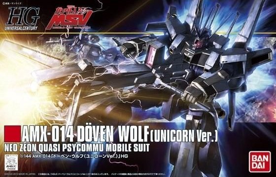 Bandai 5061831 - HG 1/144 AMX-014 Doven Wolf (Unicorn Ver.) HGUC(160)