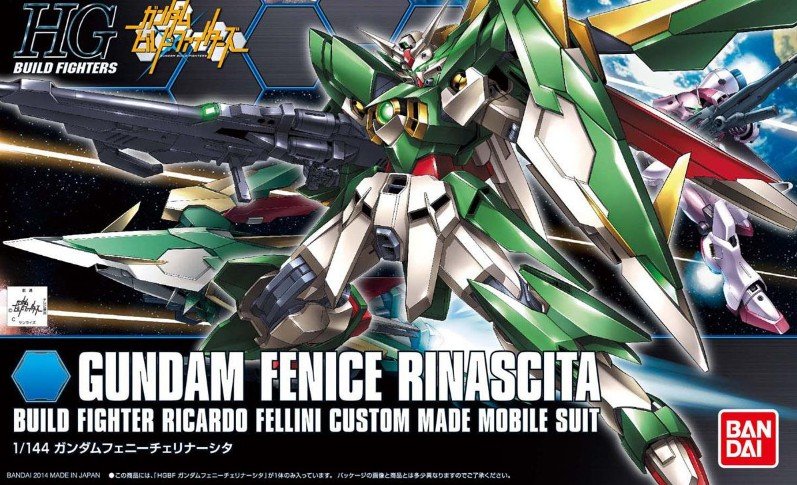 Bandai 5059563 - HGBF 1/144 Gundam Fenice Rinascita 017