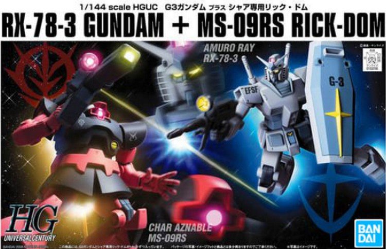 Bandai 5060960 - HGUC 1/144 G-3 RX-78-3 Gundam VS MS-09RS Rick-Dom