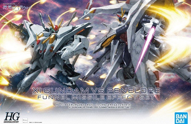 Bandai 5061332 - HGUC 1/144 XI Gundam VS Penelope Funnel Missile Effect Set
