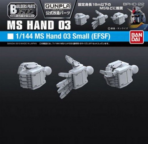 Bandai 5061945 - 1/144 MS Hand 03 (E.F.S.F. Small) Builders Parts HD