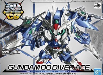 Bandai 5055343 - SD Gundam 00 Diver ACE Cross Silhouette Model Kit