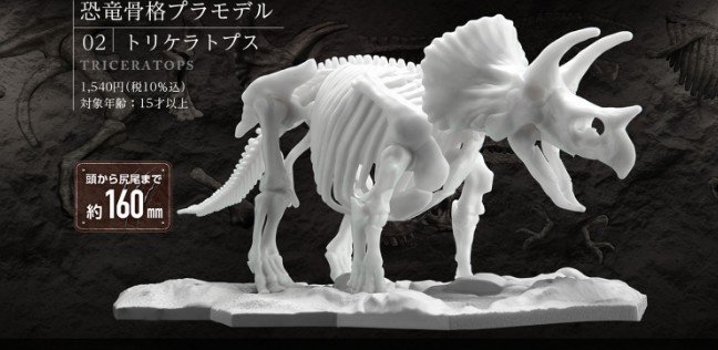 Bandai 5061660 Triceratops Dinosaur Limex Skeleton Model Kit