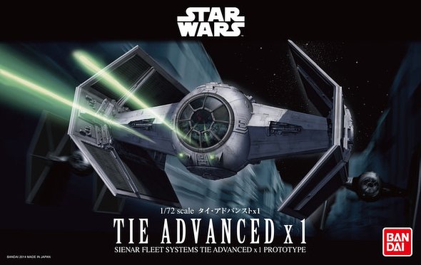 Bandai B-191407 - Star Wars 1/72 Tie Advanced x1