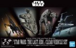 Bandai 5058919 - 1/144 & 1/350 & 1/540 STAR WARS: THE Last JEDI (Clear Vehicle Set)