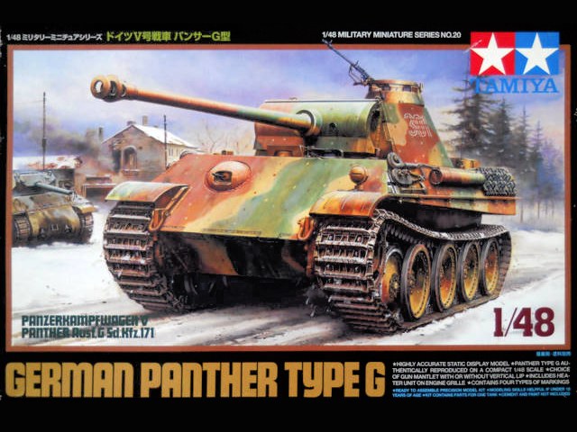 Tamiya 32520 1/48 Scale Model Tank Kit German Panzerkampfwagen V Panther  Ausf.G | eBay UK