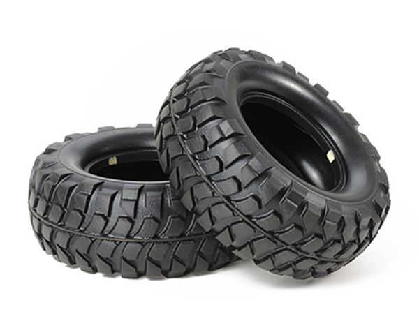 Tamiya 54598 RC CC-01 Rock Block Tires(Soft,2pcs) Set For CC01