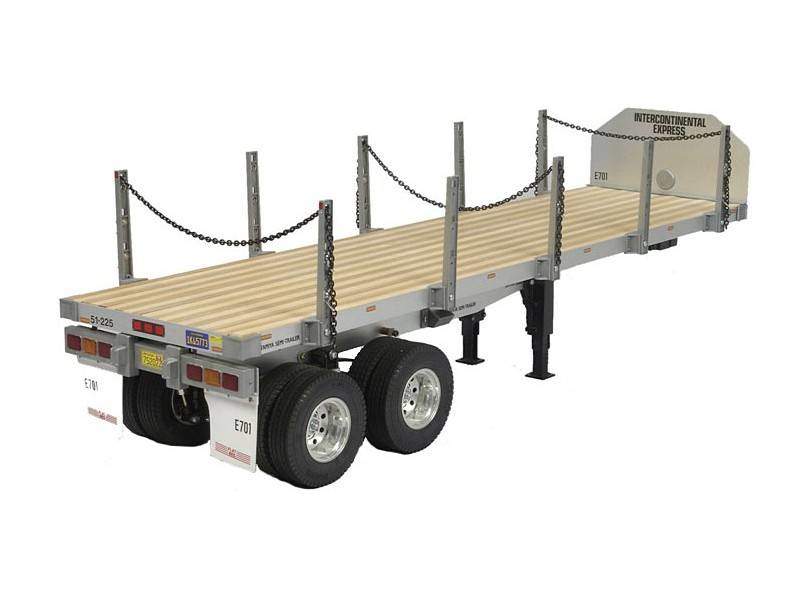 ホビーラジコン Tamiya 1/14 Scale Flatbed Semi-Trailer Tamiya 56306 1/14 Scale RC Flatbed Semi-Trailer Kit For