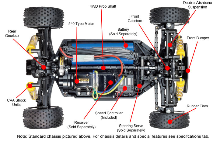 Tamiya 58630 1/10 Scale EP RC Buggy TT-02B Chassis Plasma Edge II