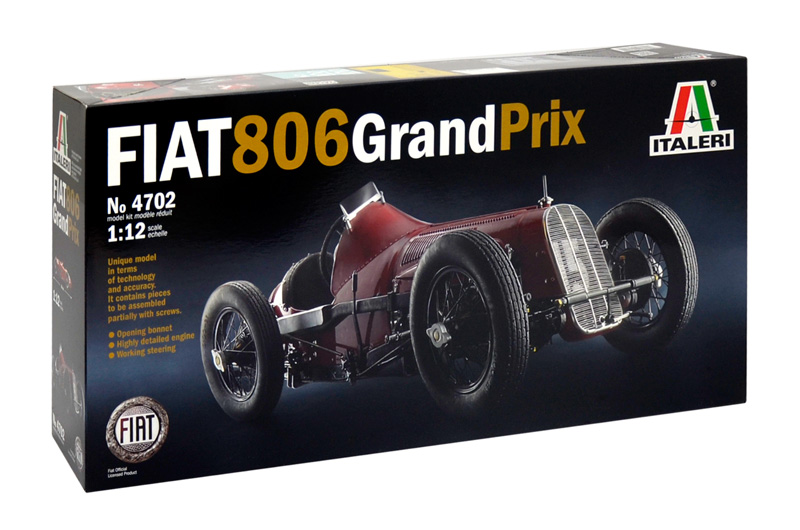 Italeri 4702 1/12 Scale Model Car Kit Fiat 806 Grand Prix Formula