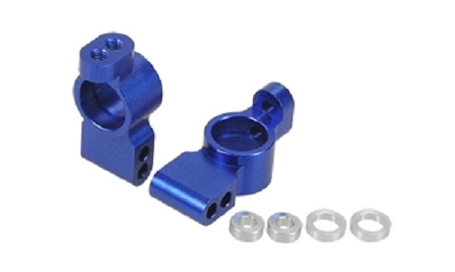  3Racing #ZX5-18/V2/BU Aluminum Rear Hub Carrier Ver.2 Set