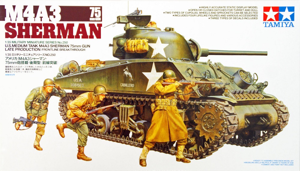 タミヤRC M4A3 SHERMAN U.S. MEDIUM TANK 1/35 TAMIYA 1/35 R/C U.S. Medium Tank M4A3 Sherman (w/Control