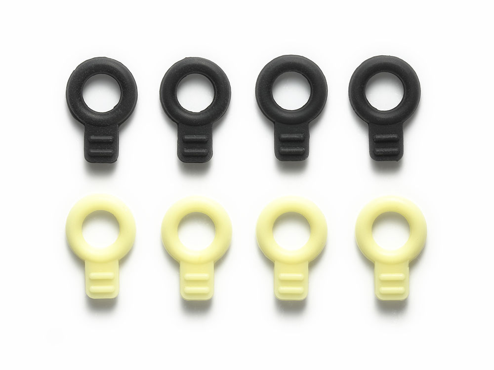 Cherry様 Tamiya 95492 1/32 Mini 4WD Parts Jr Rubber Body Catch Set (Black