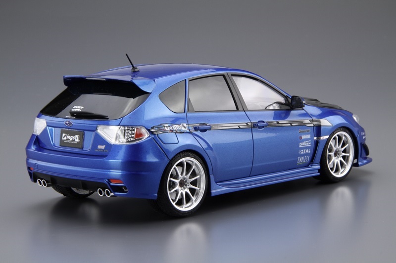 Aoshima 1/24 The Tuned Car Model Kit Ings N-Spec Subaru Impreza